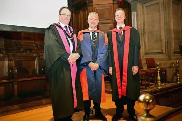 Professors David Argyle, Jim Flett Wilson and Kenneth Baillie