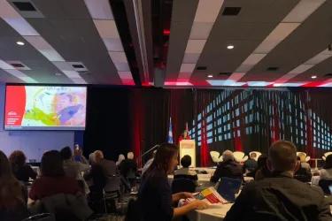 The view inside the main conference room