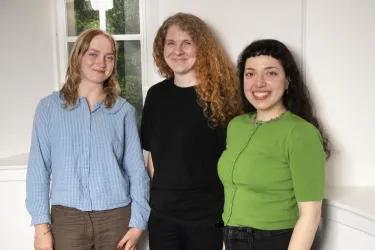 ACRC Academy students Deniz Hepdogan, Elaine Addington and Rachel Thomsen