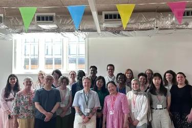 Attendees at the BSG ERA 2026 conference, including ACRC students Wanok Godfrey and Emilie McSwiggan