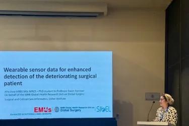 Afra Jiwa presenting at International Surgical Week, Mexico City 2026