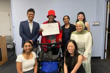 Deniuz and the Access Voice team