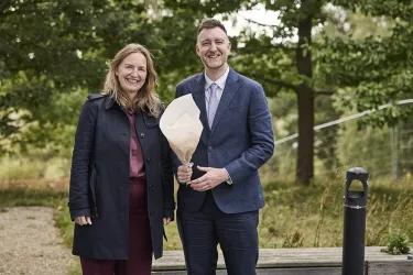 Professor Pickersgill with Professor Nete Schwennesen, Head of Health and Society within the Department of People and Technology, Roskilde University