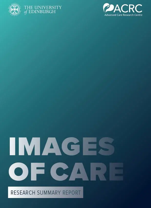 Front cover of images of care summary report