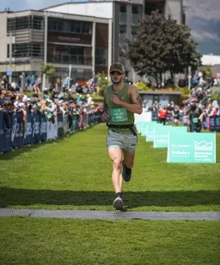 Jonny Flint particpated in the Queenstown Marathon in New Zealand