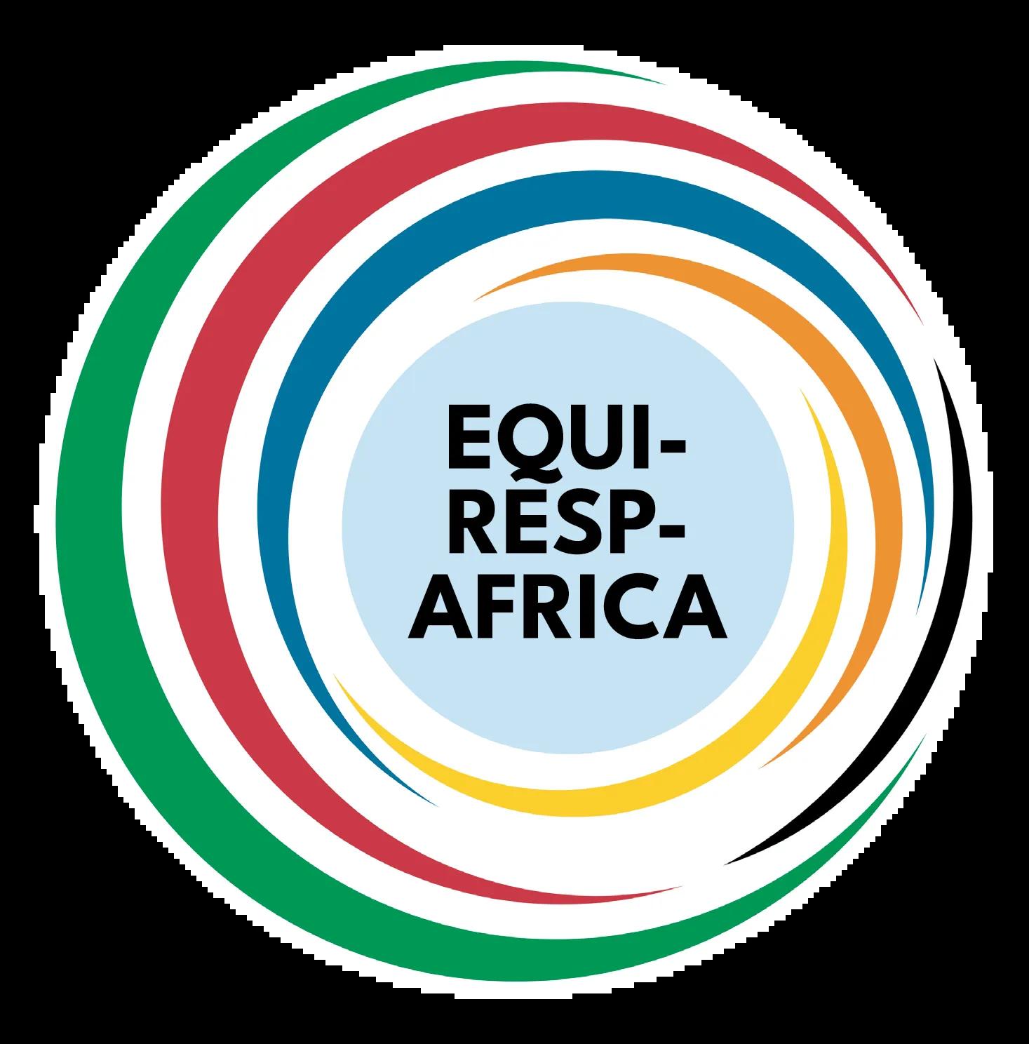 "EQUI-RESP-AFRICA" surrounded by coloured waves