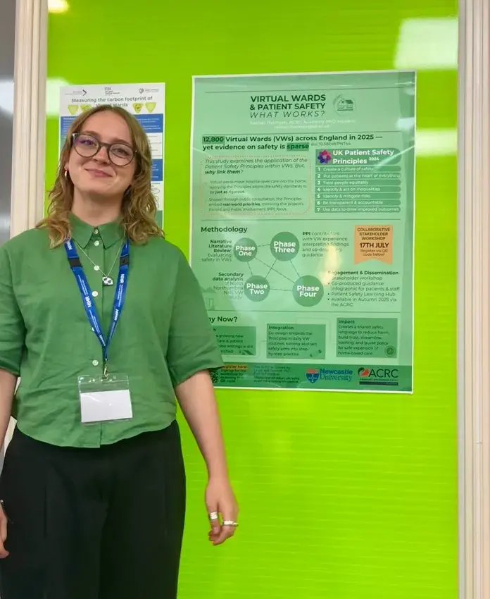 Rachel Thomsen presenting poster
