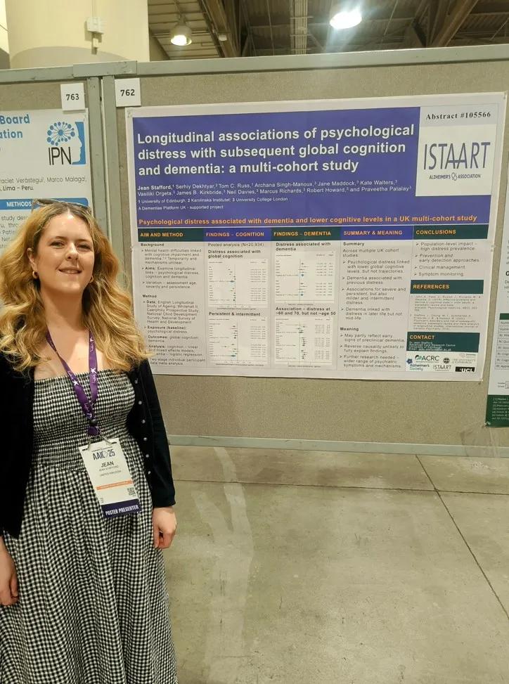Jean Stafford and her poster