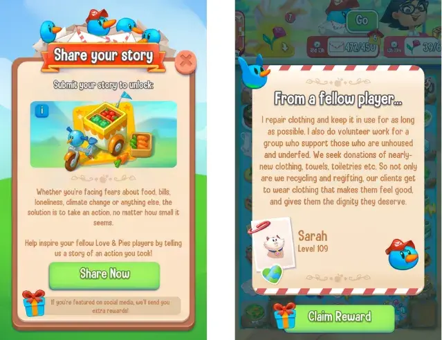 A image of the game 'Love and Pies.'