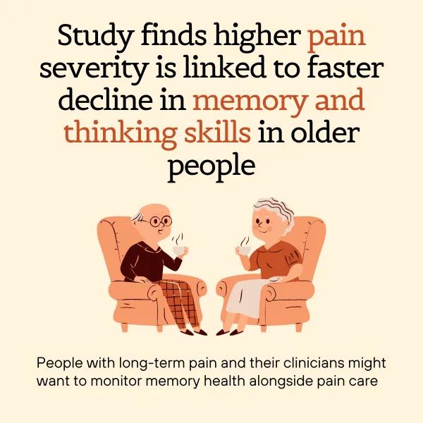 A graphic with the paper title and a cartoon of two older people