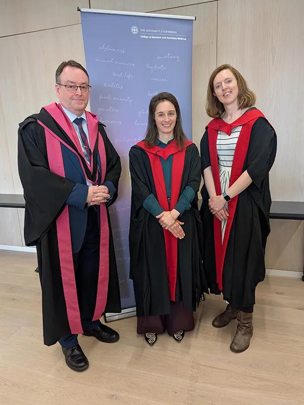 Professors David Argyle, Evropi Theodoratou and Katie Atkins