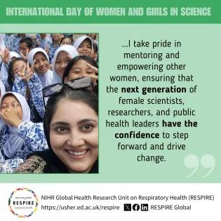 Graphic showing Hana Mahmood and her quote 2/2