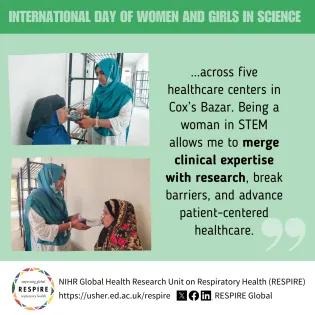 Graphic showing Ritu Akter and her quote 2/2