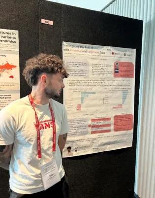 Jonny Flint at an exhibition