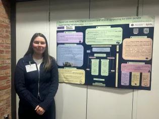 Emily Adams presents a poster