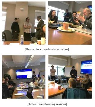 Images of participants in workshop