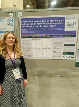 Jean Stafford and her poster