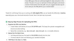 A screenshot of a AI request.