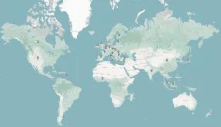 Map showing where Precision Medicine students are from