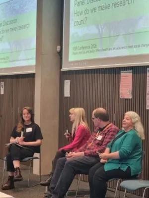 The panel at the HiSS conference