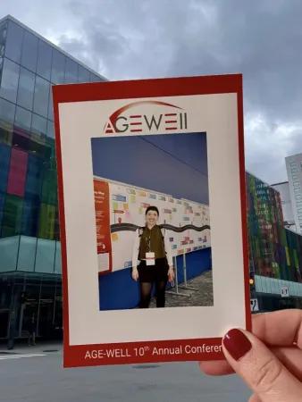 Deniz Hepdogan at the Agewell conference in Montreal, Canada