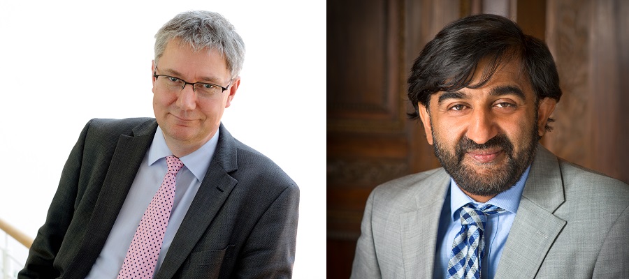 Professors Andrew Morris and Aziz Sheikh