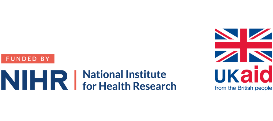 NIHR logo and UK Aid logo