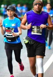 Sudhan Ryan running in a race